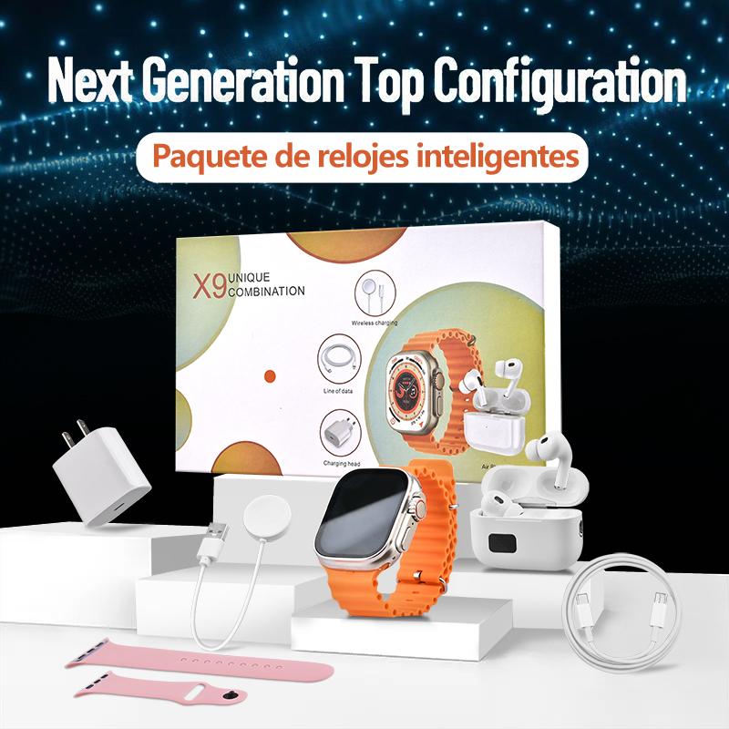Smartwatch 6-in-1 Kit – Stay Connected, Stay Healthy