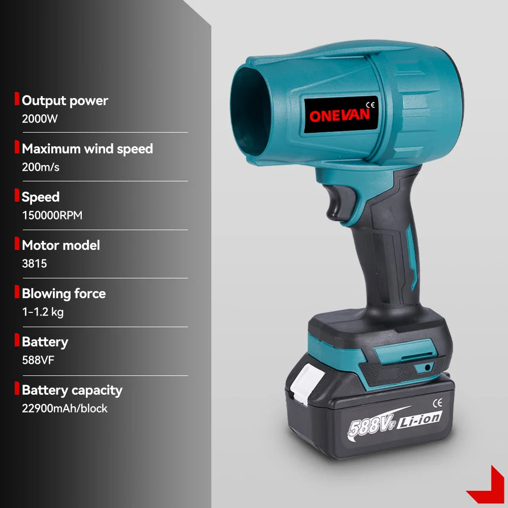 TurboBlaze - Krachtige Draadloze Luchtblazer