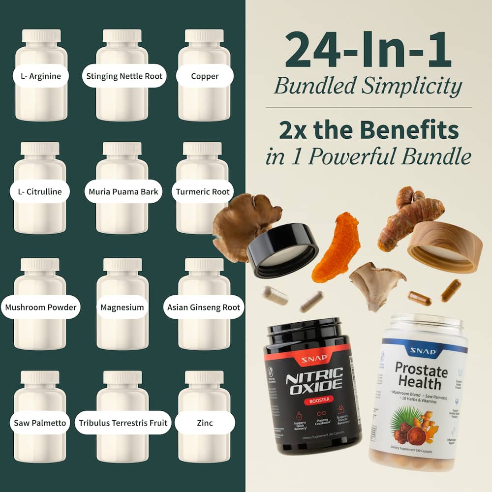 Nitric Oxide + Prostate Health - Vitaliteit Duo 1+1 Gratis!