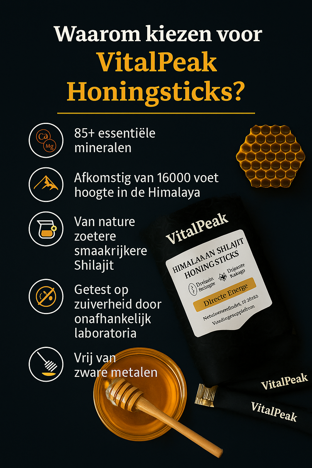 VitalPeak™ - Himalayan Energie Honingsticks