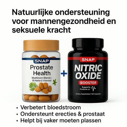 Nitric Oxide + Prostate Health - Vitaliteit Duo 1+1 Gratis!