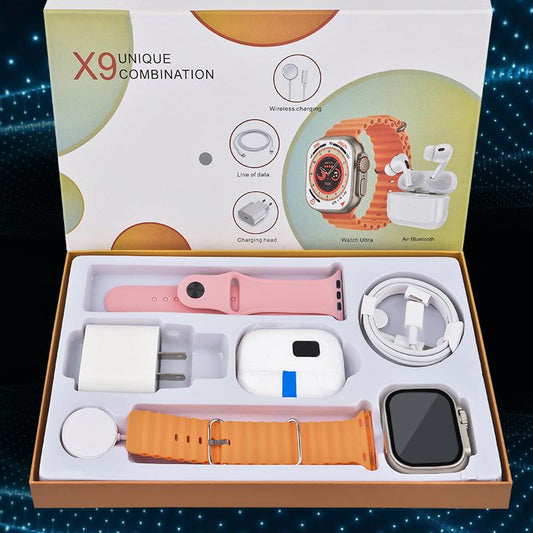 Smartwatch 6-in-1 Kit – Stay Connected, Stay Healthy